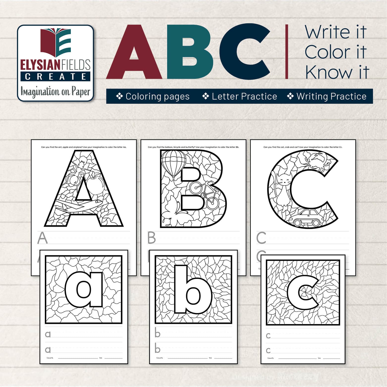A to Z Bundle - Learn to Write